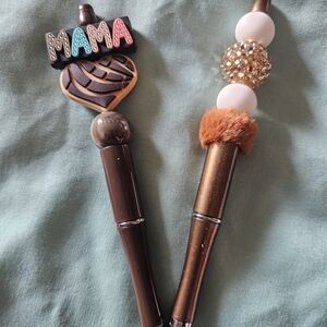 Brown and Gold Decorative Pens